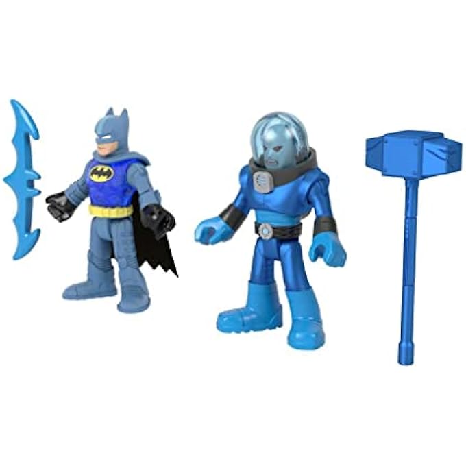 IMAGINEXT DC SUPER FRIENDS BATMAN & MR FREEZE FIGURE SET FOR PRESCHOOL KIDS AGES 3 TO 8 YEARS - Image 4